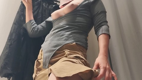 更衣室, アマチュアカップル, マンコ巨乳