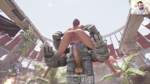 La MILF Abapux, animada en 3D y con curvas, recibe un creampie duro y hace deepthroat