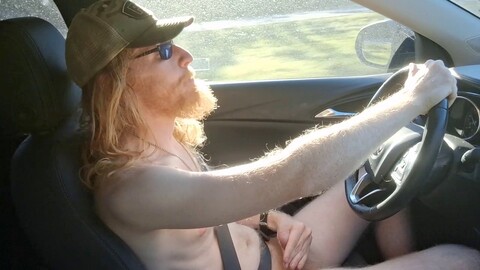 Bearded guy Skycladstargazer gets frisky and naked outdoors with some verbal action