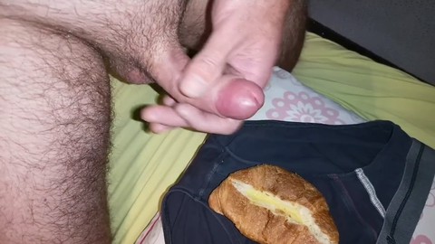 Self cum eating, food, self facial cumpilation