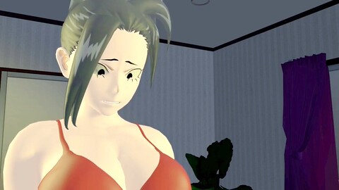 Momo yaoyorozu, mina ashido, anal creampie