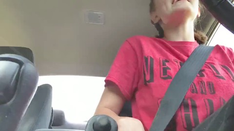 Climax in the car while driving!