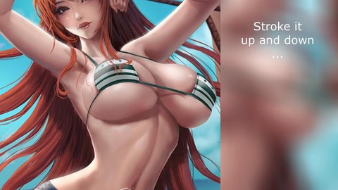 Nami hentai tortura di cazzo e palle JOI con femdom e umiliazione dei piedi