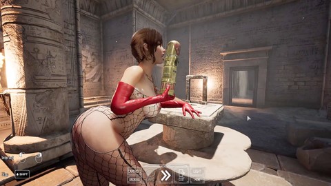 Statue, nude game, tomb raider xxx