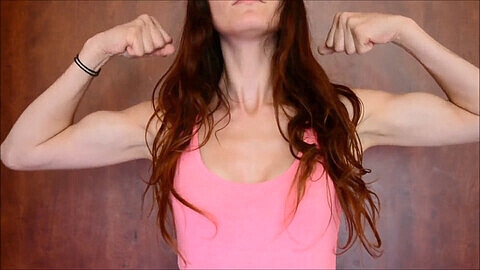 Female muscle growth, webcam muscle, muskel bizeps armdrücken