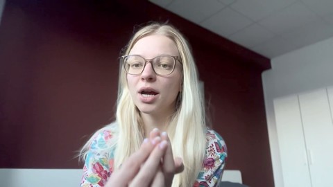 Blondine, sich oben anziehen, podcast