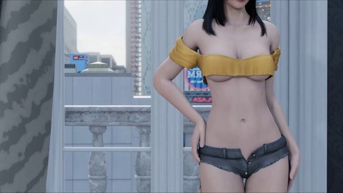 Sensual audio for men featuring a Japanese girl in jeans for ASMR pleasure