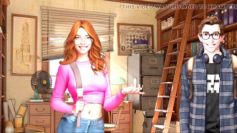 Fantaisie scolaire avec Misskitty2k dans une aventure 3D brûlante