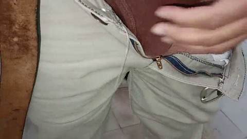 In the woods, railing, cum in ass gay