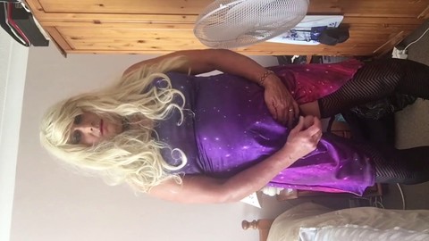 Amateur crossdresser, crossdresser outdoor, masturbatie