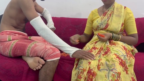最もセクシーな, インド人叔母, 巨根ファッキング