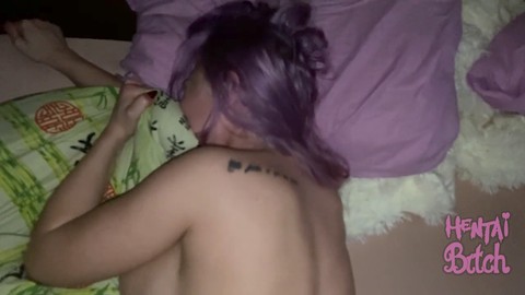 Acción oral apasionante con un intenso disparo interno