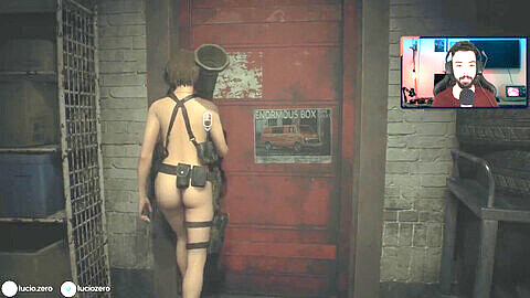 Parte 2: Nude Jill Valentine MOD in Resident Evil 3 Remake - Streamer gioca con Facecam