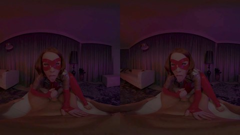 VRCosplayX Lottie Magne como Elastigirl de Los Increíbles lleva a un chico a sus límites en una experiencia de sexo de cosplay en realidad virtual