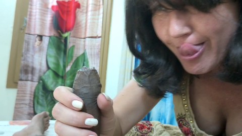 Milf, indian homemade blowjob, innate