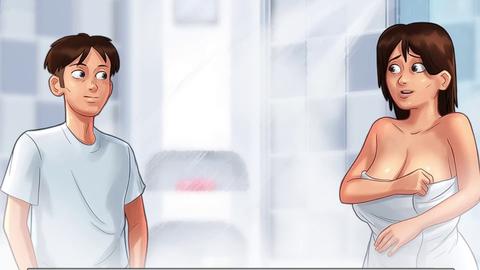 熟女ママ, お風呂, 悪い