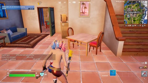 Harley Quinn in Fortnite oben ohne - Nacktspielszenen und Erwachsenenspaß!